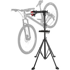 Caskunbsy velosipēdu stiprinājuma statīvs velosipēdu remonta apkopes statīvs Profesionāls remonta statīvs velosipēdu statīvs kalnu velosipēdiem E-velosipēds līdz 30 kg, izturīgs tērauds, 360° grozāms