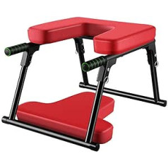 Inversijas krēsla salokāms daudzfunkcionāls mājas fit un jogas krēsls galvas balstu solam, plecu statīvam un spēka treniņam