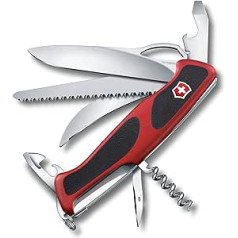 Victorinox, Schweizer Taschenmesser, Ranger 57 M, Multitool, Swiss Army Knife mit 13 Funktionen, Klinge, gross, Korkenzieher, Dosenöffner, Einhand, Feststellklinge