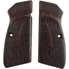 ZIB GRIPS Browning HP 14 pistoles rokturis ar rokām izgatavots no riekstkoka Ars.026