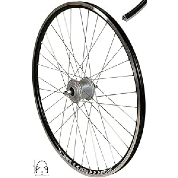 Redondo Shimano Nexus DH-C3000 rumbas Dynamo 28 collu priekšējā riteņa melna doba kameras disks