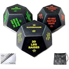 Crossfit Power Beast Cubes: Crossfit cimdi, Crossfit lente, Crossfit rokturi, Crossfit aprīkojums Crossfit piederumi, kaste. Crossfit. 3 kubi + soma + instrukcijas. Kuba izmērs 10 cm