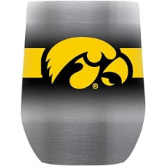 Gametime Sidekicks Iowa Hawkeyes 12oz nerūsējošais tērauds bez kāta — oficiāli licencēts 18/8 nerūsējošā tērauda dubultsienas, vakuumizolētas UV LED apdrukātas logotipi bez svīšanas, paliek karsts/auksts — pilns