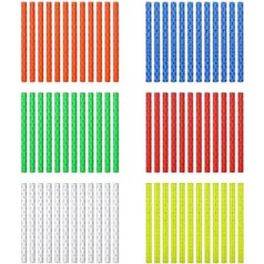 maxgoods 72 Pieces Bicycle Spoke Reflectors Bicycle Reflectors Reflective Mount Clip Tube Warning Strips Bicycle Strips Reflectors Bicycle Accessories