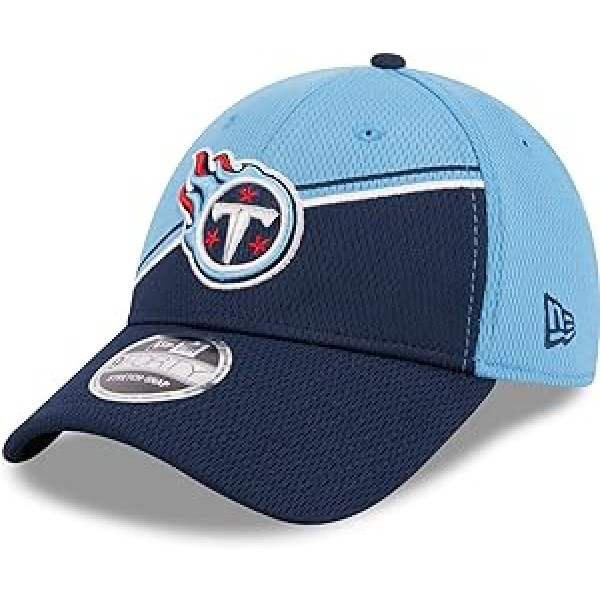 Jaunā laikmeta NFL TENNESSEE TITANS oficiālā 2023. gada sānu līnijas Colorway 9FORTY elastīgā snapback vāciņš, komanda