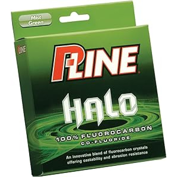 P-Line Halo Co-Fluoride Fluorocarbon Mist Green zvejas aukla (200 jardi)