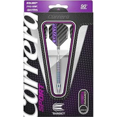 24 GRAM 90 % volframo smiginis – 26 g „Target Carrera Sport Turbo Carrera Pro Grip“ smiginio skrydžiai ir kotai