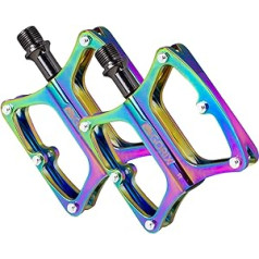 GORIX Bike Flat Pedals Oil Slick Wide Lightweight ar neslīdošu Spike Road Mountain MTB velosipēdu (GX-OIL11)