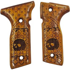 ZIB GRIPS Beretta Stoeger pistoles rokturim, ar rokām izgatavots no riekstkoka Dracarys Pattern r2 (Ars.10)