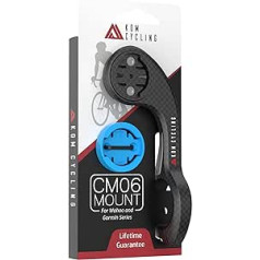 KOM Cycling CM06 GoPro Computer Mount for Wahoo and Garmin Bike Computer (Bike Mount Compatible with Edge 1030, Elemnt Roam and Others) 1030 Bike Mount Compatible with GoPro Accessories