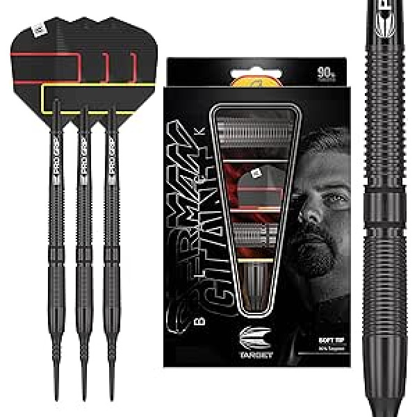 „Target Darts“ minkštas.G.Clemens BLK 19g. 90% Schwarz