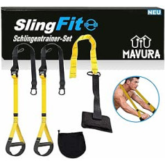 SlingFit slingu trenažieru komplekts pretestības siksnas Fitnesa siksnas Slinga trenažieru piekares siksnas