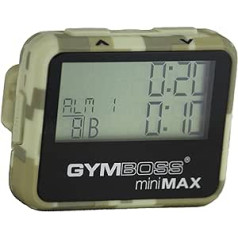 Gymboss miniMAX intervāla taimeris un hronometra maskēšanās/gaiši brūns SOFT COATING