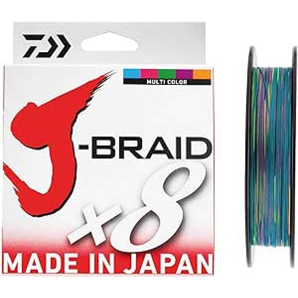 Daiwa – jbraid 8 Braid 500, Farbe Mehrfarbig, Größe 0.280 mm