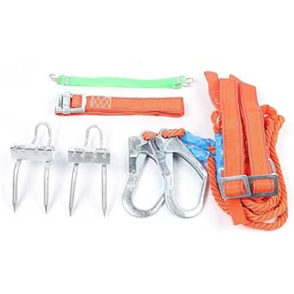 Forest Crampons Climbing Aid Tree Crampons Non-Slip Climbing Tools with Thickened Pedal and Seat Belt Forestry Accessories Climbing Suitable Tree Climbing, Survival in the Jungle, Fruit Harvest