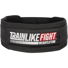 TRAINLIKEFIGHT - Svaru celšanas josta - josta funkcionālajiem treniņiem, svarcelšanai, fitnesam un treniņiem ar lielu slodzi - jostasvietas atbalsts - Entry Black - M