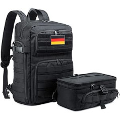 Bertasche Tactical Backpack Treking Backpack 35L pārgājienu mugursoma āra sportam University School Travel Black