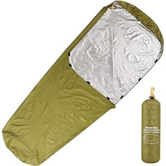 SHUAIGUO Emergency Sleeping Bag, Lightweight Waterproof Thermal Emergency Blanket Survival House for Outdoor Adventure Camping Hiking Backpacking