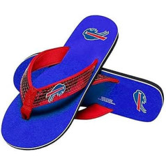 FOCO sieviešu NFL komandas logotipa siksniņu sandales Flip Flops, komandas krāsā