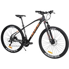 TAOCI 27,5 collu kalnu velosipēds ar disku bremzēm, Shimano 24 ātrumu vīriešu velosipēdu dakšu balstiekārta ar bloķēšanas funkciju MTB 160-185 cm