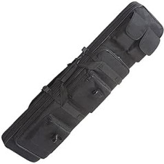 Case Long Weapons Gun Bag Taktiskās šautenes soma Dubultā militārā Airsoft šautenes korpusa aizsargsoma āra plecu mugursoma, 120 cm