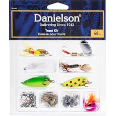 Danielson Unisex-Erwachsene Trout KIT ASST. 68-Pieces Forellen-Set Stück, Multi, One Size