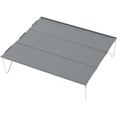 EVURU Tische und Stühle Klappbarer Campingtisch, tragbar, leicht, for Outdoor-Reisen, Wandern, Camping, Picknicktisch, faltbar EINSTELLBAR