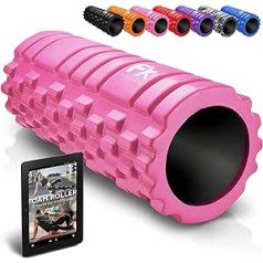 FFEXS Fascia Roller Jerking Foam Roller Fitness sporta masāžas rullītis putu rullītis, rozā
