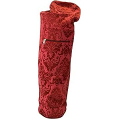 Yoga Direct Scarlet Red Smooth Jacquard Mat Bag soma ar rāvējslēdzēju