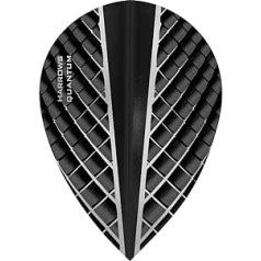 Harrows Dart Flights Quantum – 100 mikroni – bumbieris – 3D efekts – melns – 10 komplekti (30)