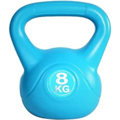 ZXQZ Fitnesa hantele, Kettlebells, Svara treniņu tējkanna, Krāsa kodēta ātrai identifikācijai, 4 kg, 6 kg, 8 kg Maza hantele (Izmērs: 8 kg)