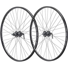 29 collu velosipēda riteņpāra Pro diska dubultsiena disks Shimano Deore XT756 melns, nerūsējošais tērauds, melns