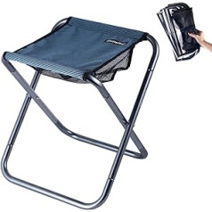 TRIWONDER Camping Stool, Folding Stool, Lightweight and Foldable, Foldable Stool for Fishing, Picnic, Outdoor (Blue - L)