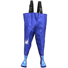 Children's Fishing Waders Fishing Boots Splash 34-35 Blue, blue