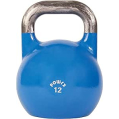 Powrx Competition Kettle Bell, 4–48 kg, studijas kvalitāte, ieskaitot treniņu — sacensību tējkanna šūpošanās stienis dažādās krāsās