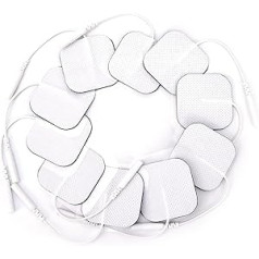 BETTER ANGEL Electrode Set Abdominal Muscles Adhesive Pads Face Back - Electrode Gel, Electrodes Dura Stick Adhesive Case Small Wrist Abdominal Muscles, Gel Pad Self-Adhesive EMS Po Large Tens Device 50 Pieces