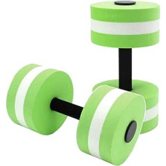 Aquatic Dumbbells, Set of 2 Water Aerobics Dumbbell Pool Resistor, EVA Floating Water Dumbbells, Fitness Barbells, Hand Bar Exercise Equipment for Men, Women, Children, Weight Loss