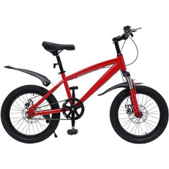 LANNADD 18 collu kalnu velosipēds, bērnu jaunieši zēniem meitenēm MTB unisex bērnu velosipēdi, velosipēdu dubļusargs, piemērots pilsētu pludmalēm, velosipēdu celiņiem un dažādiem ceļiem