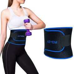 AZYEM Waist Trainer Sauna Belt Belly Wrap Neoprene Sweat Corset Trimmer Shaper Belt for Women