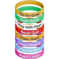 Solza Silicone Bracelets Rubber Bracelets - Funny Motivational Bracelets for Children and Adults