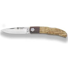 Joker Sports Setter NO114 Folding Knife Olive Wood Handle with Rosewood Ferrule MOVA Blade 8 cm Fishing Camping Hiking Tool