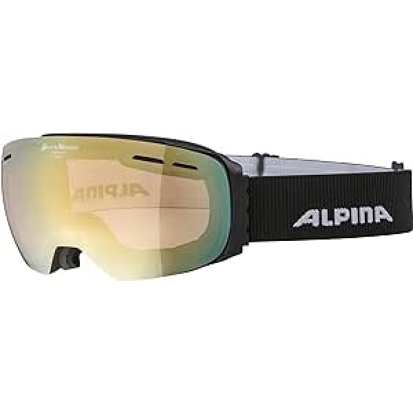 ALPINA Unisex pieaugušo Granby QVM slēpošanas brilles, karijs, viens izmērs