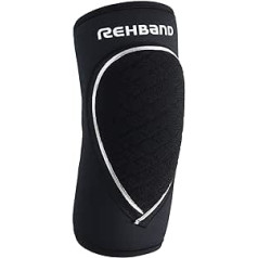 Rehband Elbow Pads, Black, 1 Piece, Neoprene Elbow Protection, Volleyball & Handball