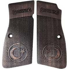 ZIB GRIPS Browning HP 14 pistoles rokturis ar rokām izgatavots no valrieksta koka Ars.08