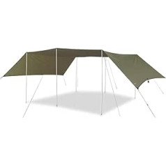 OZtrail Camper Fly - 590 x 360 cm 1,9 kg, Iepakojuma izmēri: 60 x 23 x 5 cm Kempera brezents - Pārnēsājama viegla ūdensnecaurlaidīga nojume, Telts Brezents, Telts Brezents MPH-CF-D