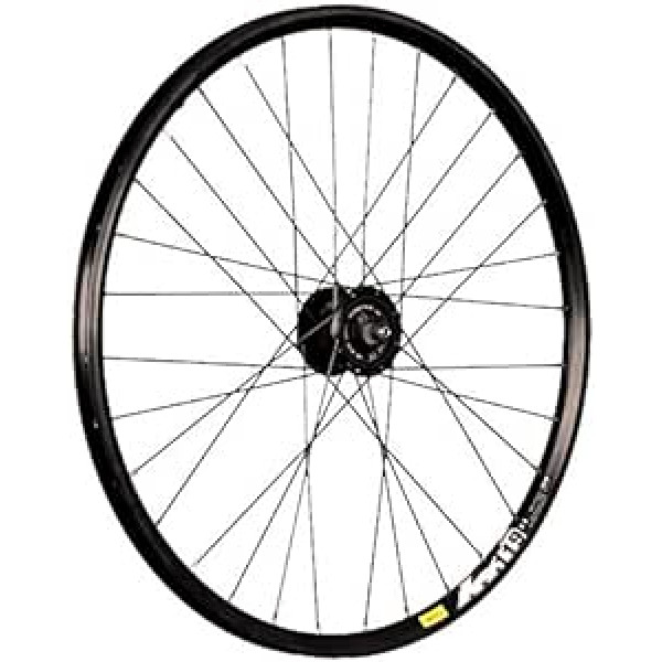 Taylor Wheels 26 collu velosipēda priekšējais ritenis XM119D ar rumbas dinamo Alfine Disc melns