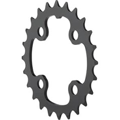 Sram MTB 24T, LK 64 mm alumīnijs, 2 x 11, bez tapu vienkārša (GX) 11.6218.023.000 ķēdes gredzeni, melni, 104