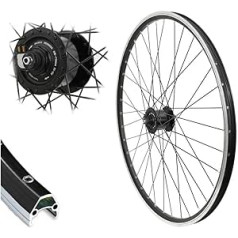 28 collu priekšējā riteņa griezums19 melns Shimano Hub Dynamo DH-3N72 melns 622-19