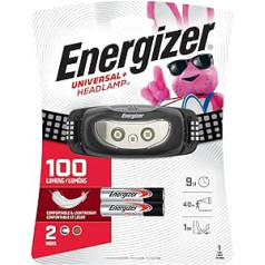 Energizer LED priekšējais lukturis, īpaši spilgts kompakts sporta priekšējais lukturis, ideāls gaitas galvenais lukturis, iekļautas baterijas