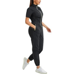 Junlan Sweat suit, women's sauna suit, waist trainer, thermal suit, body shaper, sports suit, women's sweat suit, quick-drying sports suit, slimming suit